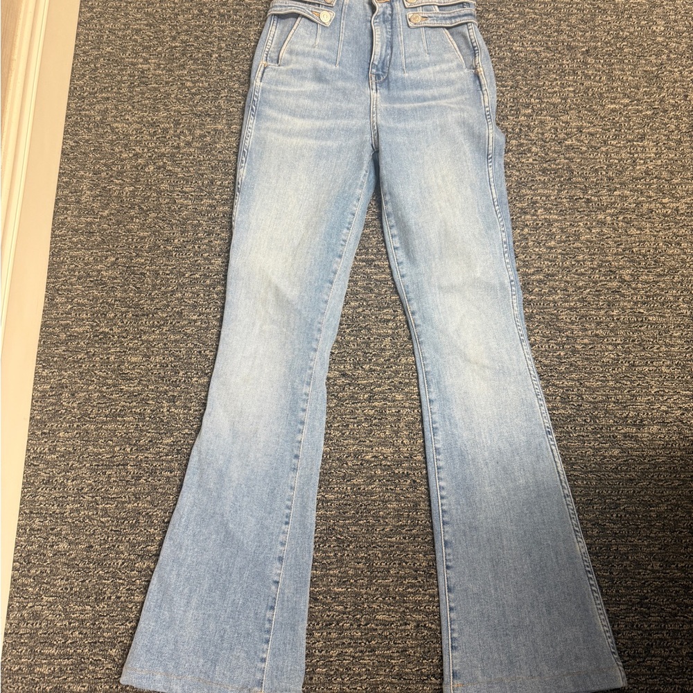 Veronica Beard Beverly Skinny Flare High Rise Jeans